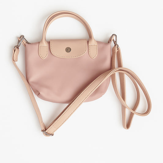 Nylon Mini Phone Crossbody Bag - Pink