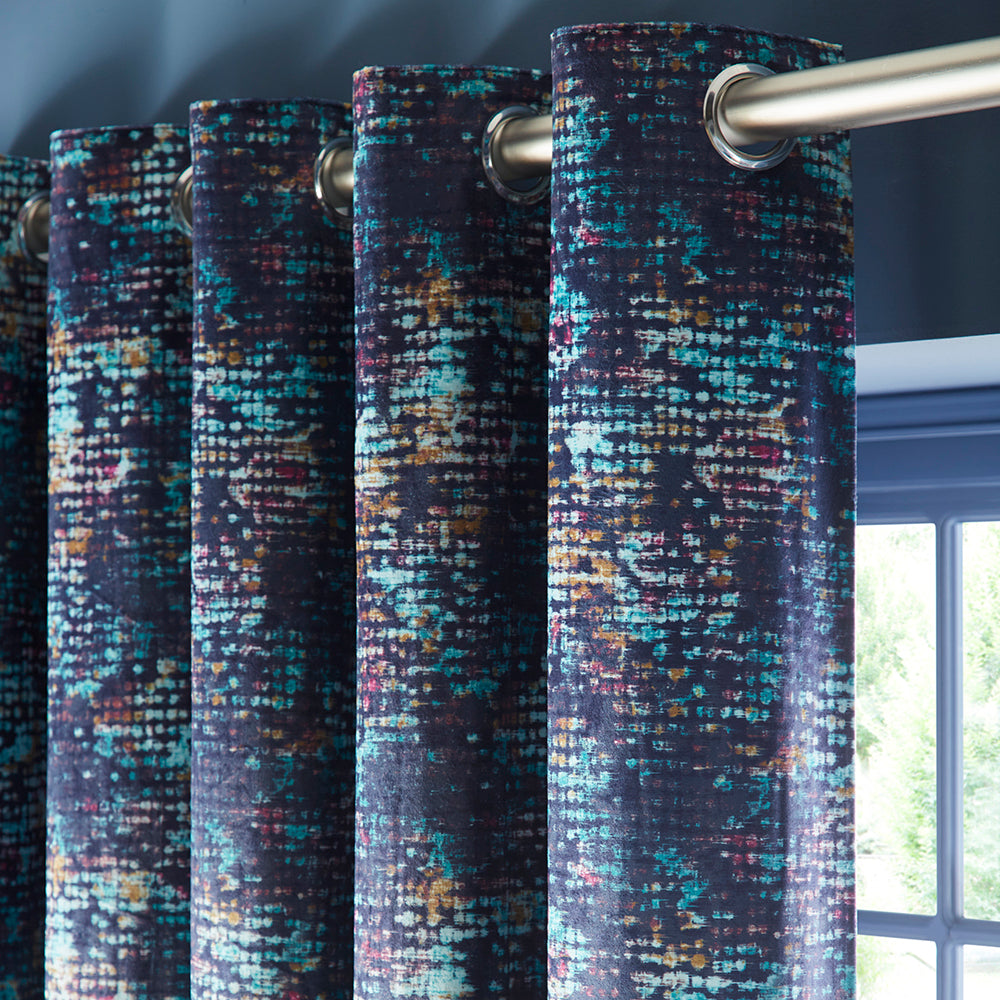 Eclipse Midnight - Ready-made Eyelet Curtains