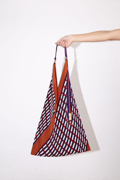 Pleated Y Bag Sophia Terracotta