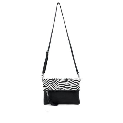 Foldover Bag - Zebra Print