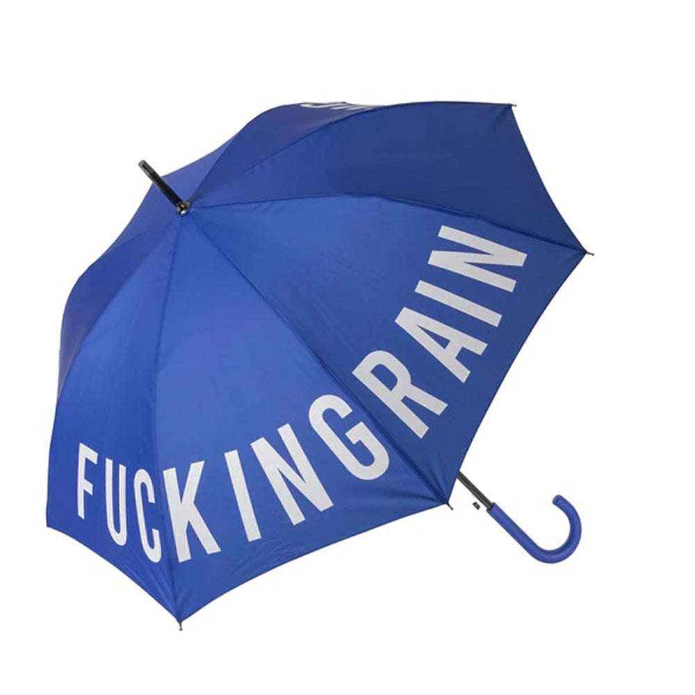 "F*cking Rain" Blue Umbrella