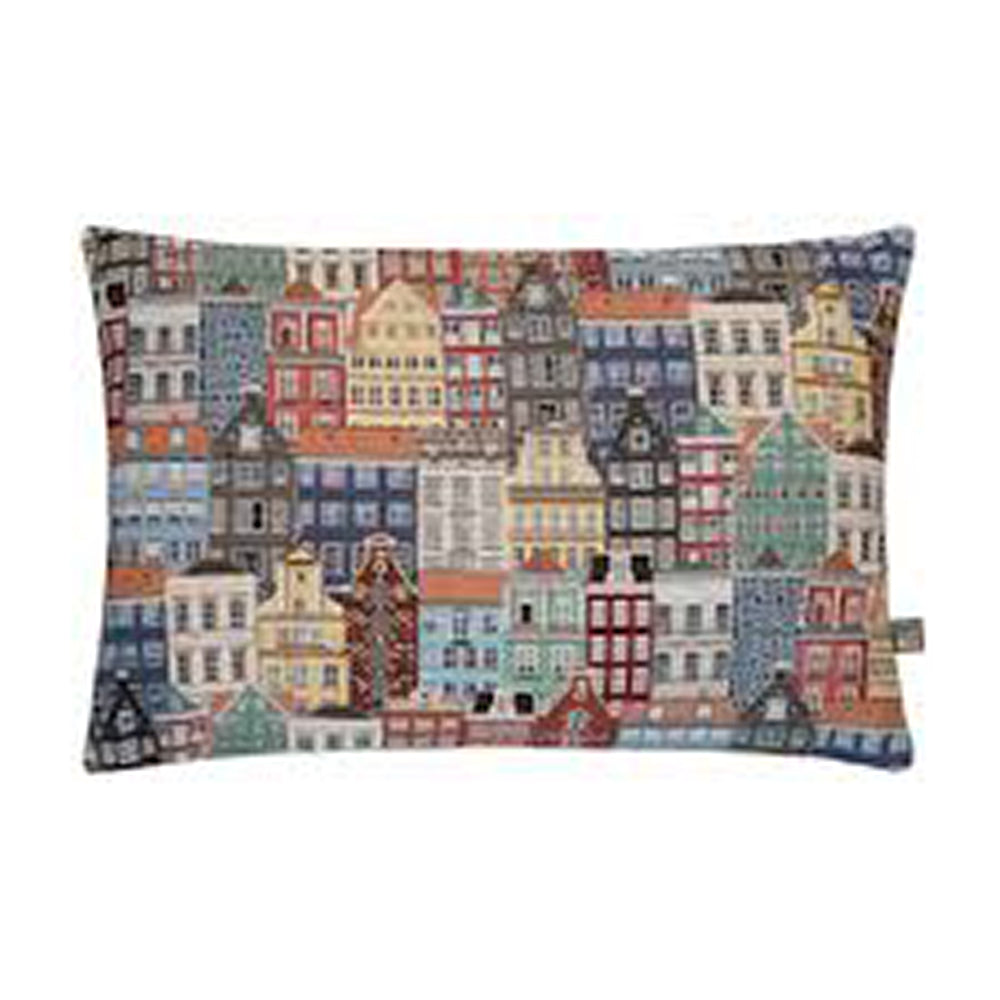 Townscape Oatmeal Cushion by Scatter Box