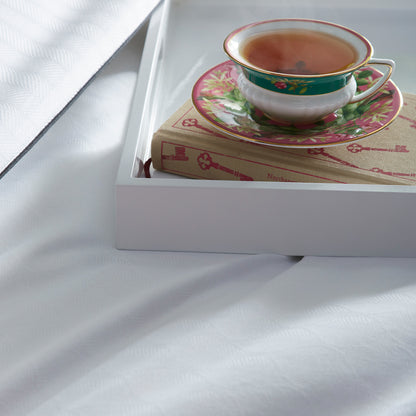 Woven Bed Linen - Folia - White